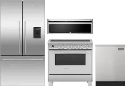 4 Piece Package Includes Refrigerator, Range, Hood And Dishwasher